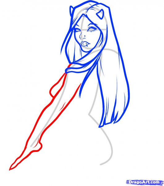Рисовать девушку поэтапно