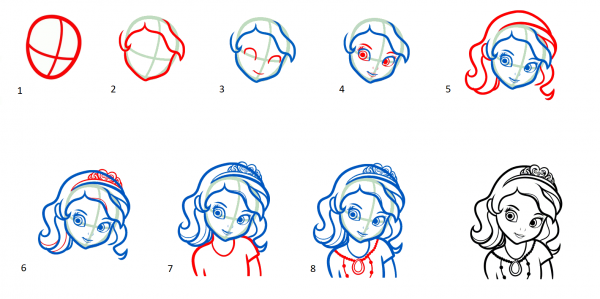 Как нарисовать принцессу