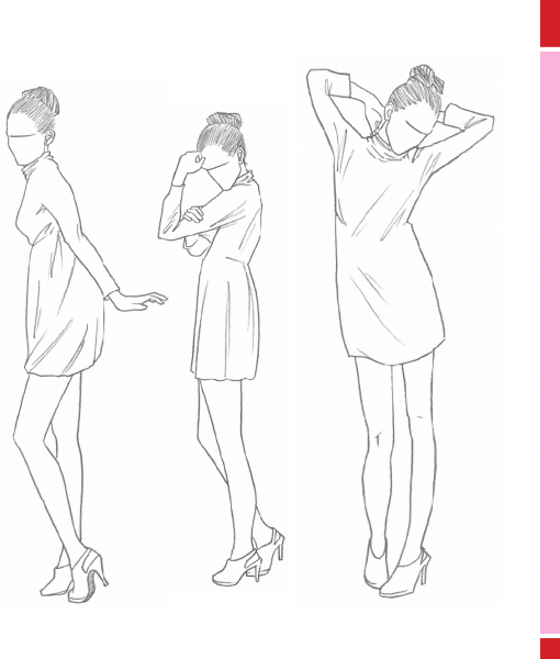 Позы для рисования у стилистов