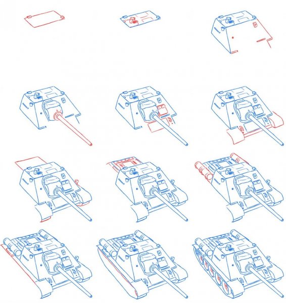 Как нарисовать Су 85
