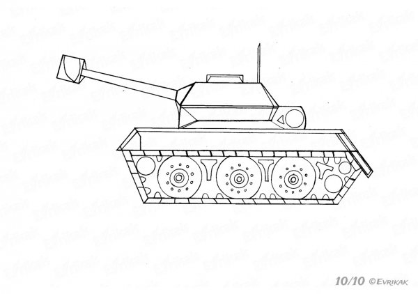 Рисунки танков карандашом