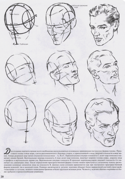 Эндрю Лумис рисование головы