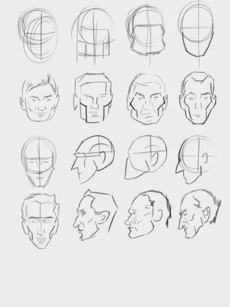 Рисование головы