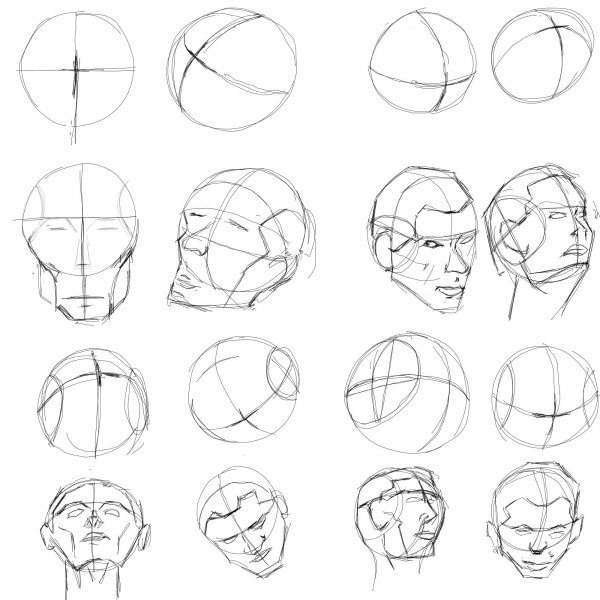 Рисунки на голове