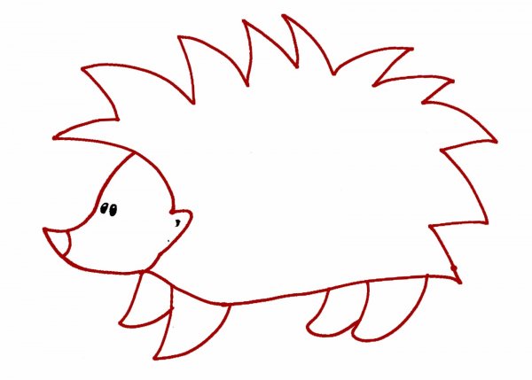Рисование Ежик