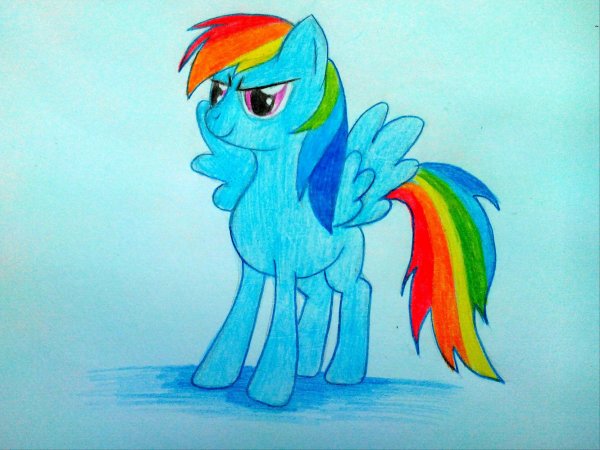 Радуга карандашом