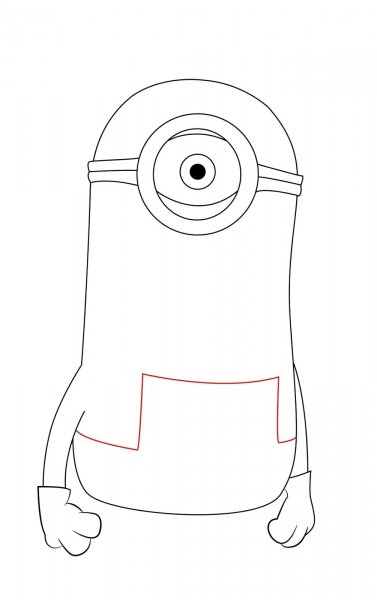 Поэтапные рисунок миньона
