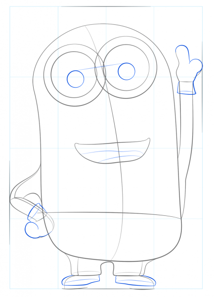 Миньоны карандашом для срисовки