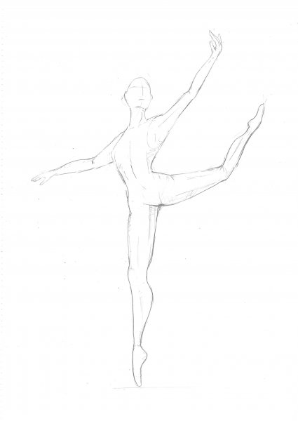 Балерины для рисования одежды