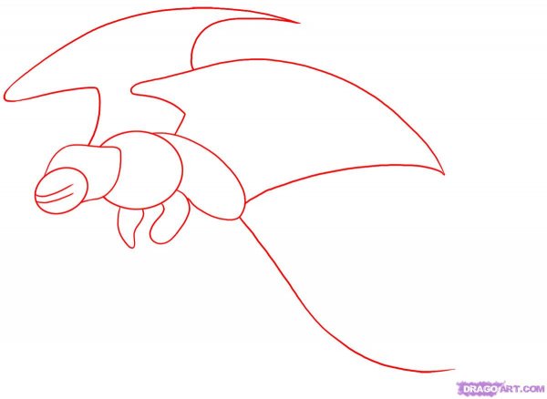 Рисунки дракона Беззубика карандашом