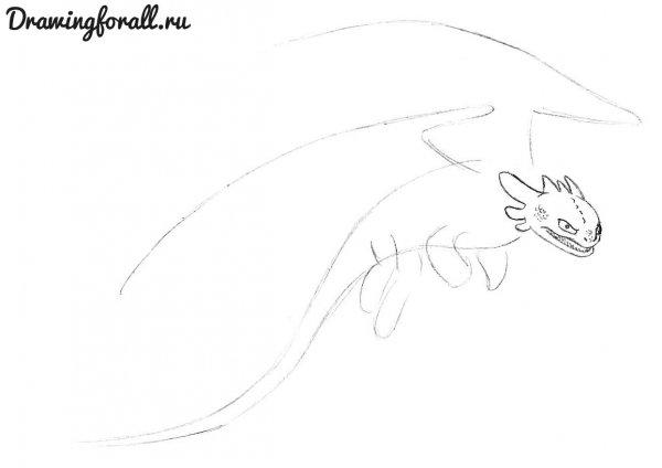 Поэтапное рисование Беззубика