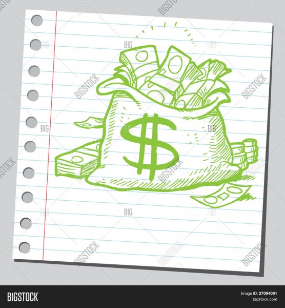 Купюра рисунок карандашом