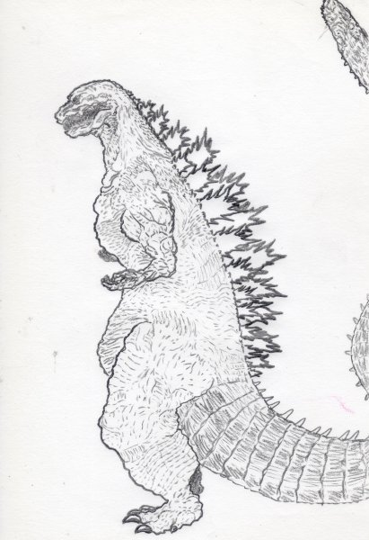 Рисунки Годзиллы 2014