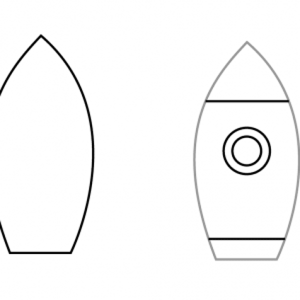 Поэтапное рисование ракеты