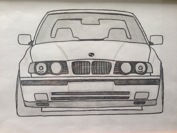 Рисовка BMW e34