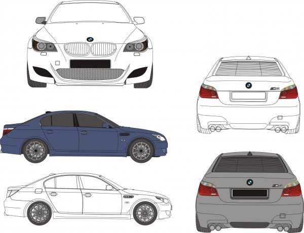 BMW e60 m5 Blueprints
