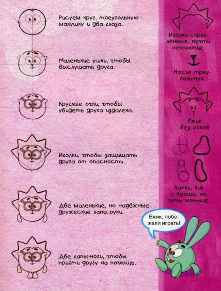 Как нарисовать смешариков поэтапно