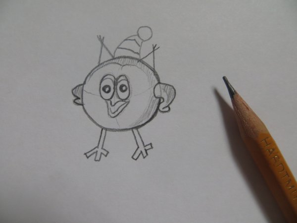 Как нарисовать Совунью из смешариков карандашом поэтапно