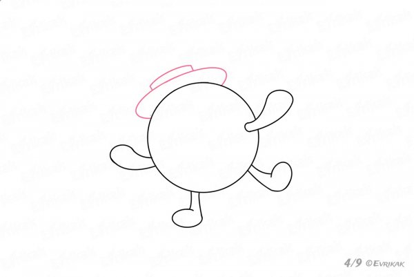 Нюша из смешариков карандашом