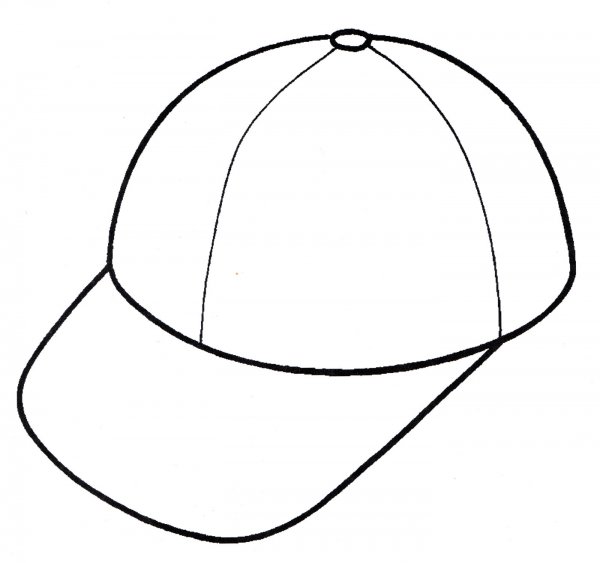 Бейсболка раскраска