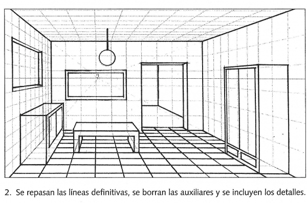 Фронтальная перспектива комнаты