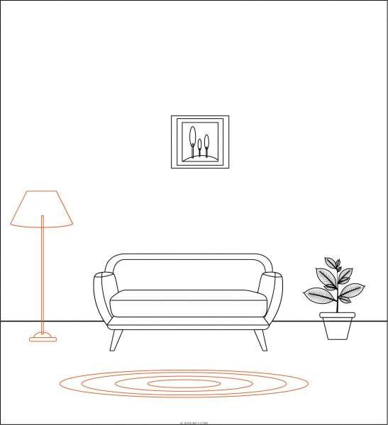 Пошаговое рисование комнаты