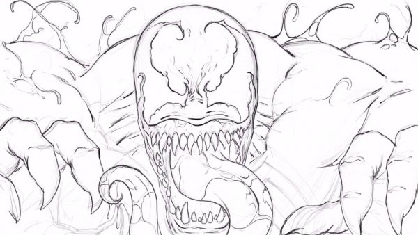 Веном рисовать