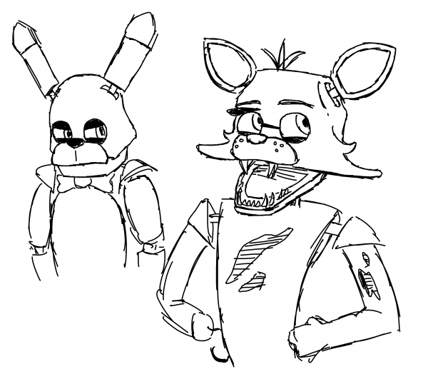 Раскраски Фредди Фокси Бонни