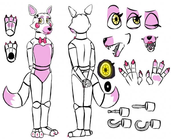 ФНАФ референс Мангл