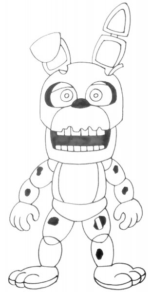 Раскраска Фредди СПРИНГТРАП