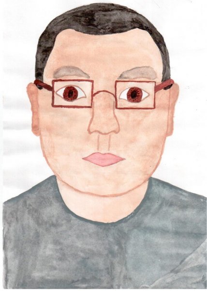 Портрет папы для детей