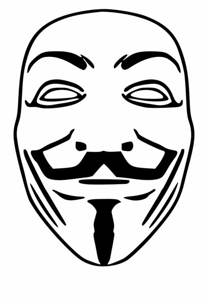 Маска Анонимуса без фона