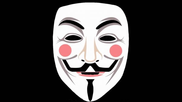 Маска Анонимуса рисунок