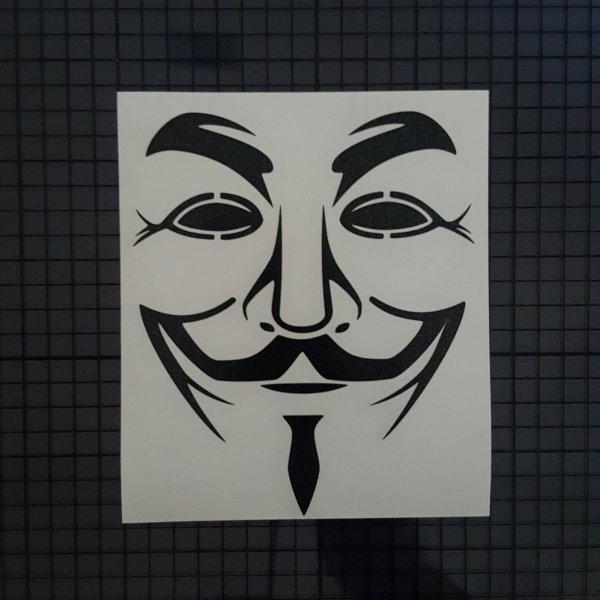 Гай Фокс анонимус вендетта изрисована