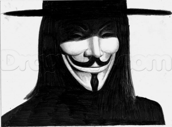 Гай Фокс рисунок