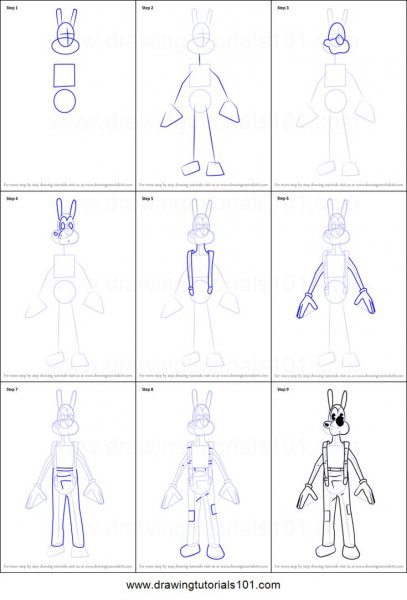 Нарисовать БЕНДИ поэтапно