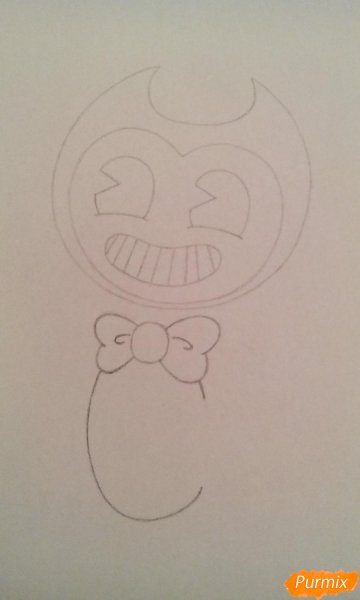 БЕНДИ рисунок пошагово