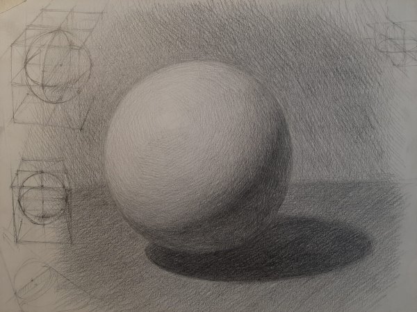 Штриховка шара