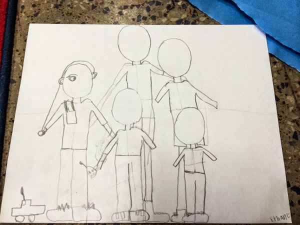 Как нарисовать семью поэтапно