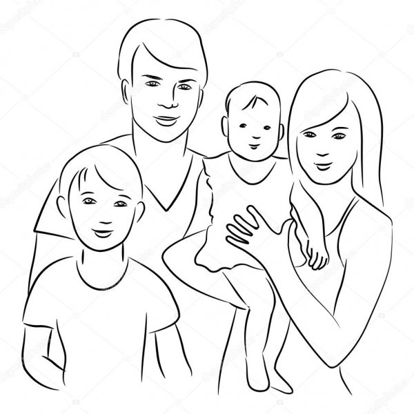 Эскиз семейного портрета