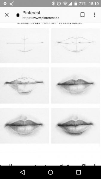 Губы карандашом для начинающих