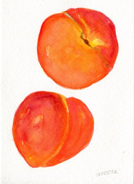 Персик для рисования