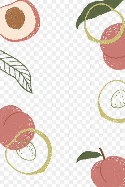 Рисунок персиков в приложении