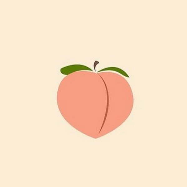 Тату персик эскиз