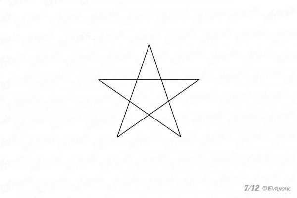 Звезда одной линией