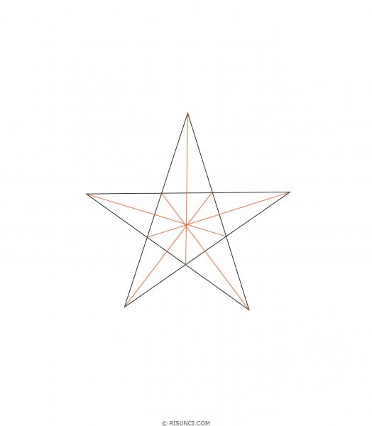 Начертить пятиконечную звезду