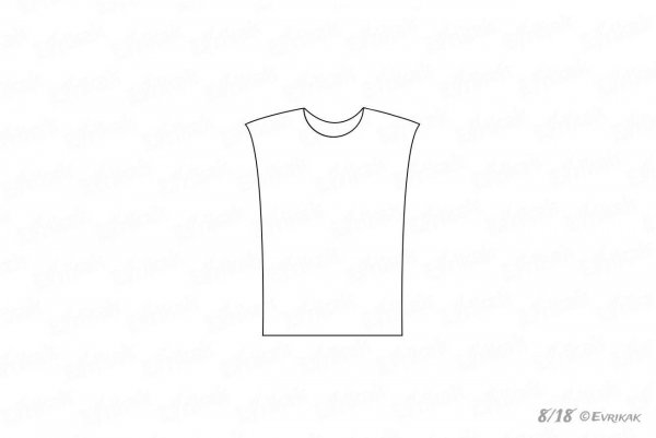 Футболка карандашом для срисовки