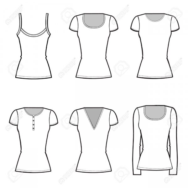 Рисунок майки по этапно