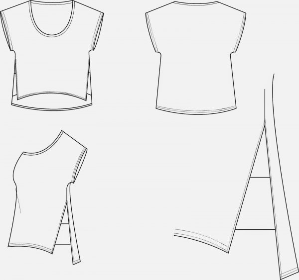 Технический эскиз футболки