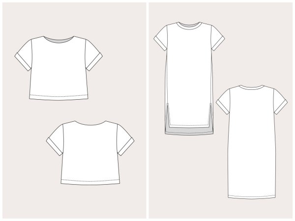 Лекало футболки оверсайз
